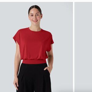 Halara Red Batwing Work Shirt - NEW with tags, Size Small